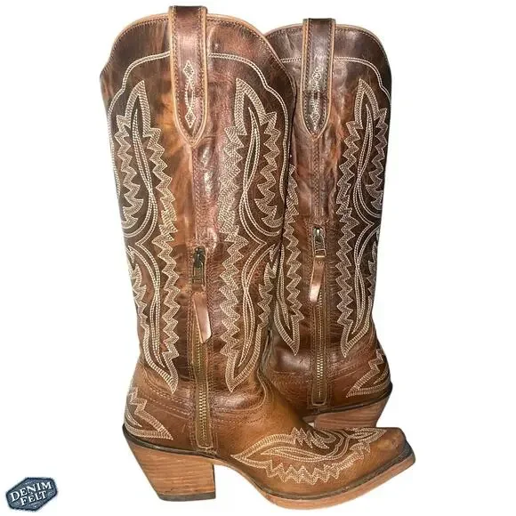 ARIAT Women’s CASANOVA SHADES OF GRAIN Snip Toe Tall Western/Cowboy BOOTS | NEW - Picture 9 of 16